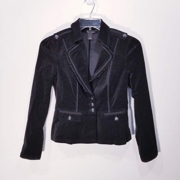 White House Black Market Jackets & Blazers - |White House Black Market| Black Velvet Jacket